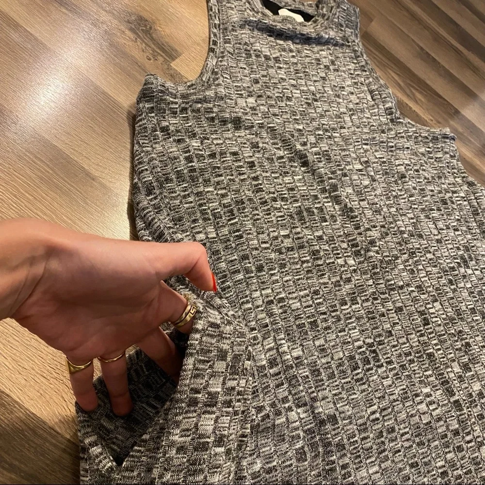 Anthropologie Maeve Grey Knit Sleeveless Dress - Picture 5 of 6